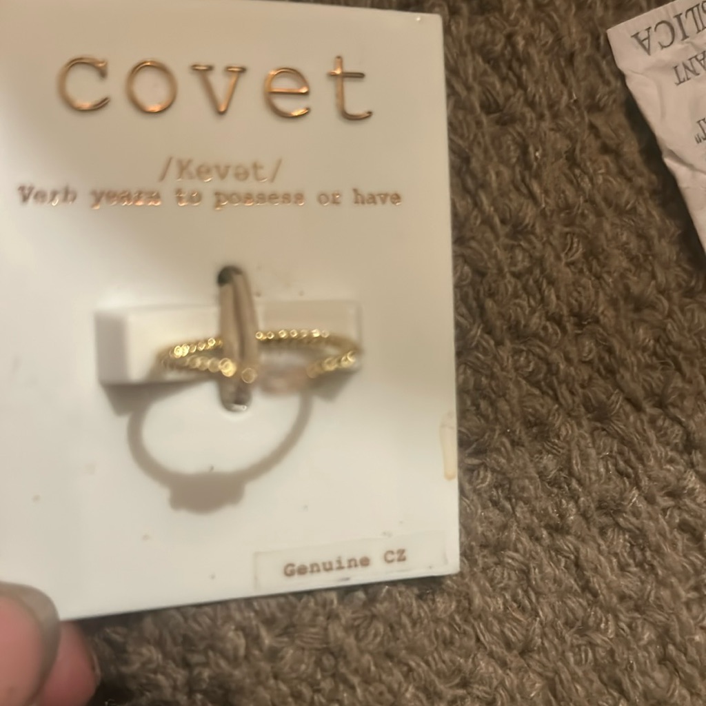 Covet Cz Stone Ring Nwt Sz 8; Nordstrom